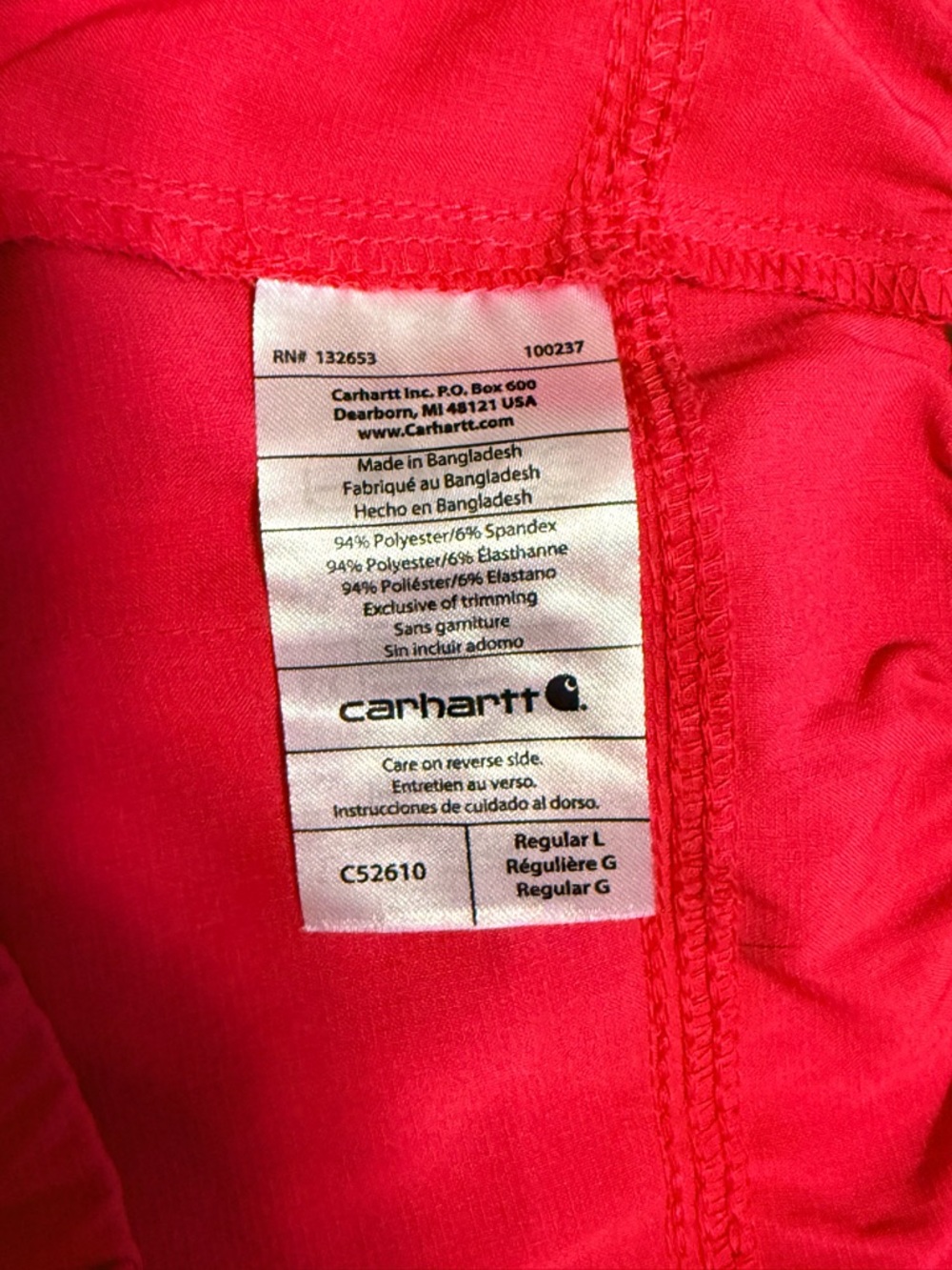 Carhartt Women’s Force Cross-Flex Jogger Scrub Pant - Pink with Green - Picture 8 of 9